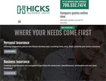 Tablet Screenshot of hicksinsurance.com